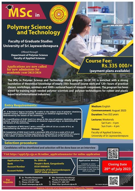 Polymer Science and Technology Program (M.Sc.) - wintechmobiles.com