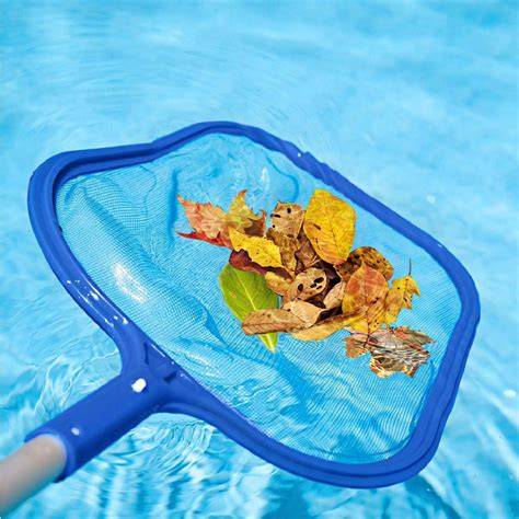 Pool Skimmer Net with Telescopic Pole, Fine Mesh Leaf Rake for Above ... - raincitystudios.com