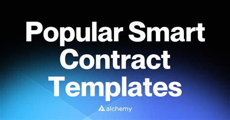 Popular Smart Contract Templates - Web3 Wiki - coolestguyplanet.net