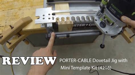 PORTERCABLE Dovetail Jig with Mini Template Kit (4216) Review YouTube