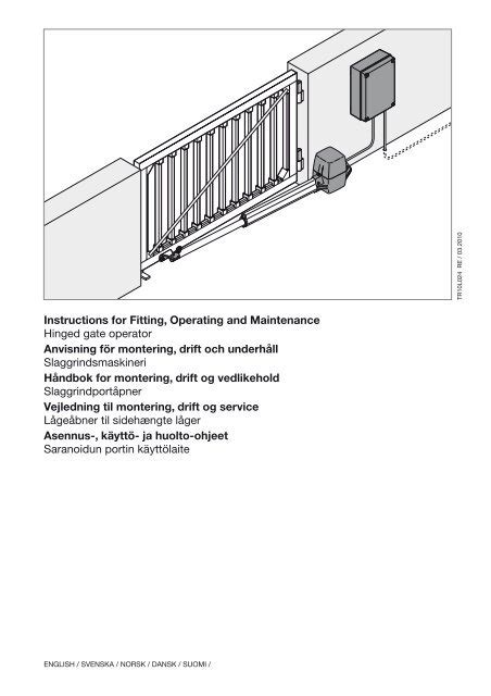 PORTRONIC 5000 - Montagevejledning for ... - Portshoppen