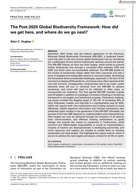 Post-2020 Global Biodiversity Framework - CBD - wintechmobiles.com