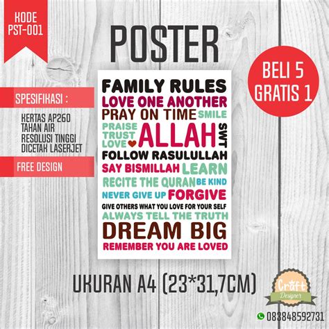 Poster Kustom | Personalisasi & Pesan Cetak dari Canva - muktibox.com