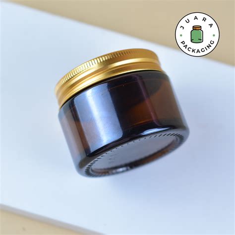 Pot Cream Kaca Amber - 100ml - TNG Packaging - raincitystudios.com