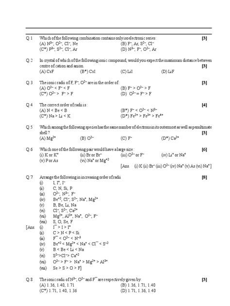 PP Ans PDF Ionic Bonding Ionization - Scribd