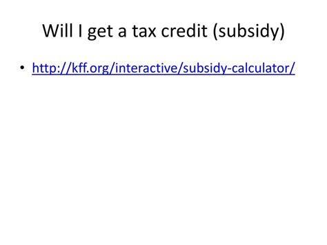 PPACA: Tax Credits vs. Subsidies – Do You Know The Difference?