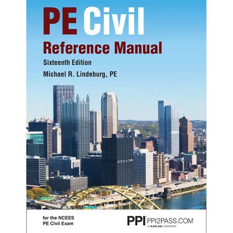 Download Ppi Pe Civil Reference Manual 16Th Edition Hardcover Ã Comprehensive Reference Manual For The Ncees Pe Civil Exam By Michael  R Lindeburg