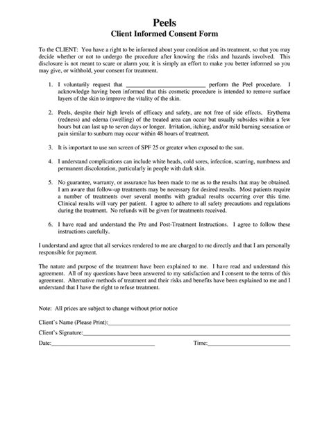 PPIB Client Informed Consent Form Fill and Sign Printable Template
