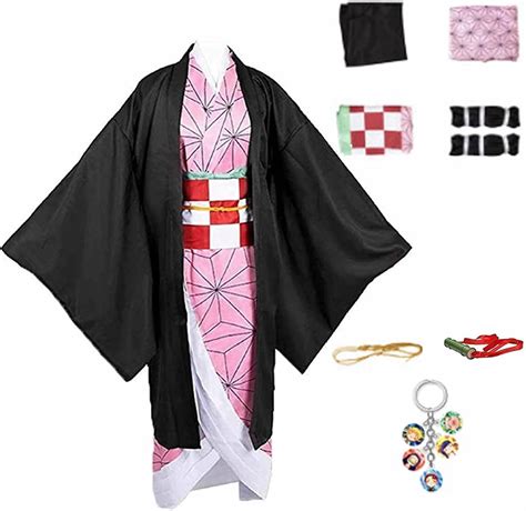 PPONE Kamado Nezuko Costume Anime Cosplay Dress Suit …