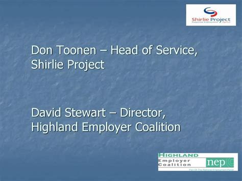 PPT - Don Toonen Head of Service, Shirlie Project PowerPoint ...