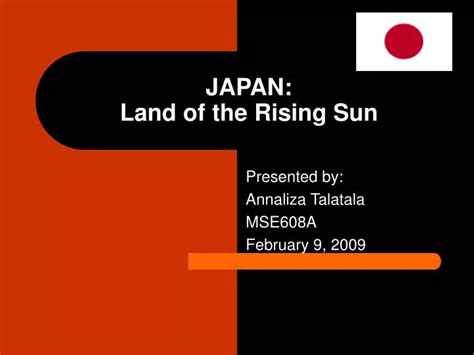 PPT - Japan: Land of the Rising Sun PowerPoint Presentation, free ...