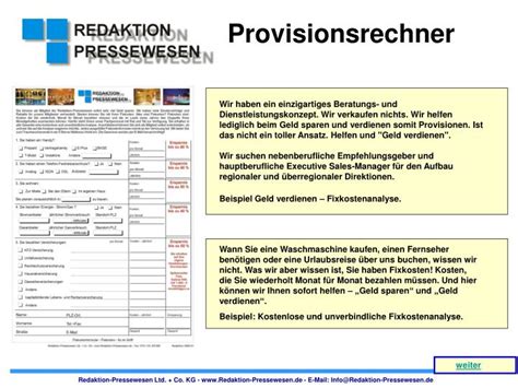 PPT - Provisionsrechner PowerPoint Presentation, free download