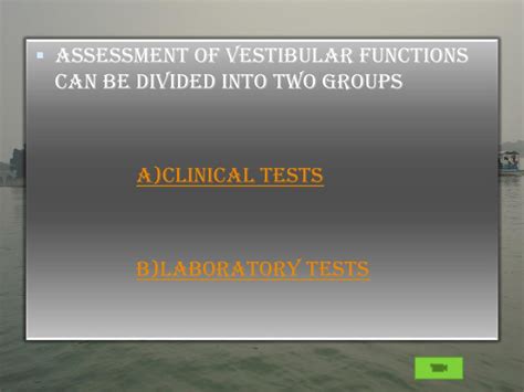 PPT ASSESSMENT AND DISORDERS OF VESTIBULAR SYSTEM PowerPoint