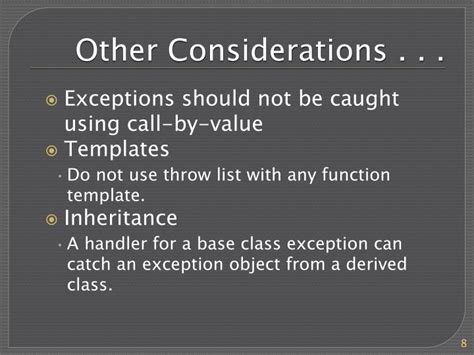PPT C++ Exception Handling PowerPoint Presentation ID2288802