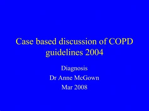 PPT COPD GUIDELINES PowerPoint Presentation, free download ID4325839