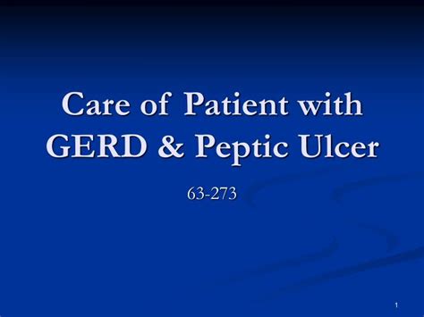PPT Care of Patient with GERD & Peptic Ulcer PowerPoint Presentation