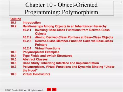 PPT Chapter 10 ObjectOriented Programming Polymorphism PowerPoint