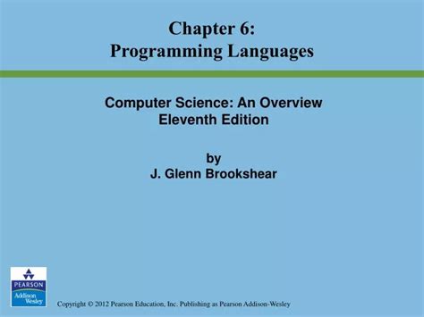 PPT Computer Science An Overview Eleventh Edition by J. Glenn