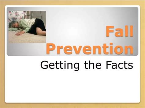 PPT Connecting to the next step in falls prevention PowerPoint