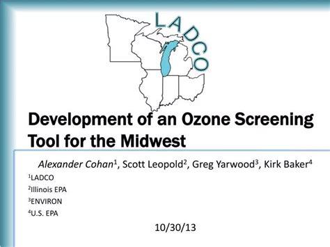 PPT Development of an Ozone Screening Tool for the Midwest PowerPoint