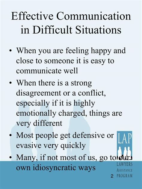 PPT Effective Communication in Difficult Situations PowerPoint