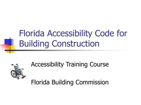 PPT Florida Accessibility Code for Building Construction PowerPoint