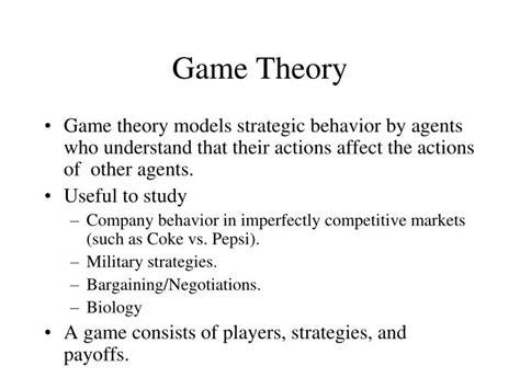 PPT Game Theory PowerPoint Presentation ID170836