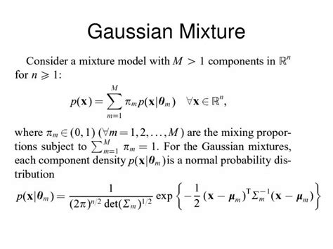 PPT Gaussian Mixture Model PowerPoint Presentation ID3407355