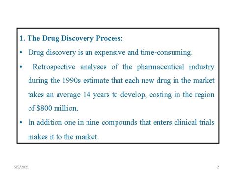 PPT Lecture 2 Overview of the Drug Discovery Process. Target
