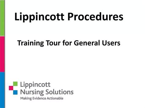 PPT Lippincott Procedures Training Tour for General Users NetLearning LMS Users PowerPoint