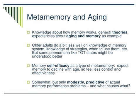 PPT Memory Performance and Aging PowerPoint Presentation, free