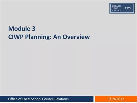 PPT Module 3 CIWP Planning An Overview PowerPoint Presentation, free