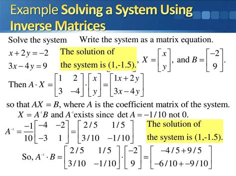 PPT Multivariate Linear Systems and Row Operations PowerPoint