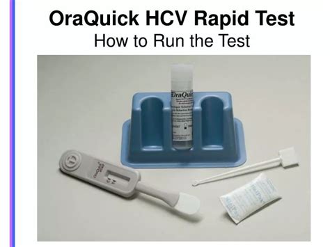 PPT OraQuick HCV Rapid Test How to Run the Test PowerPoint