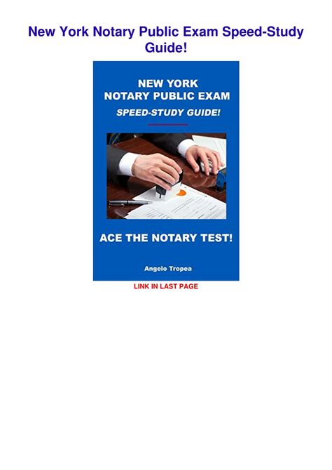 PPT PDF/READ/DOWNLOAD New York Notary Public Exam SpeedStudy Guide