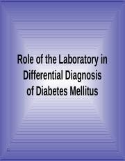 PPT Role of the Laboratory in Differential Diagnosis of Diabetes