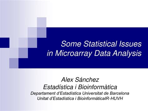 PPT Some Statistical Issues in Microarray Data Analysis PowerPoint Presentation ID862215