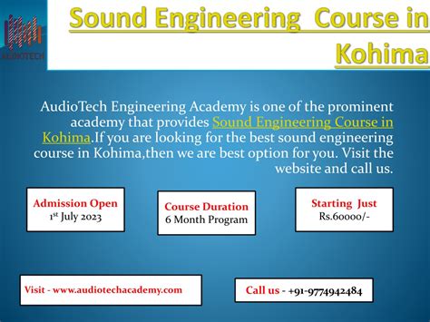 PPT Sound Engineering Course in Kohima PowerPoint Presentation, free