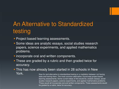 PPT Standardized Testing PowerPoint Presentation ID6186037