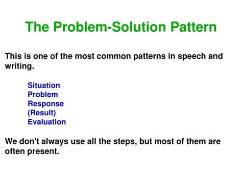PPT The ProblemSolution Pattern PowerPoint Presentation ID2386171