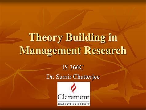 PPT Theory Building in Management Research PowerPoint Presentation