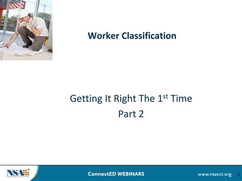 PPT Worker Classification Getting It Right The 1 st Time PowerPoint
