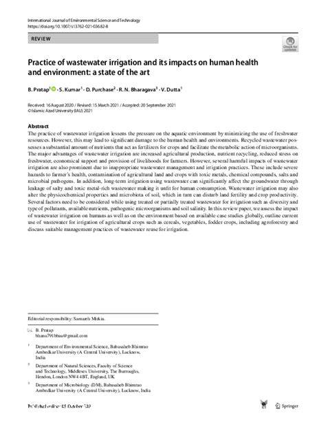 Practice of wastewater irrigation and its impacts on human health and ... - raincitystudios.com