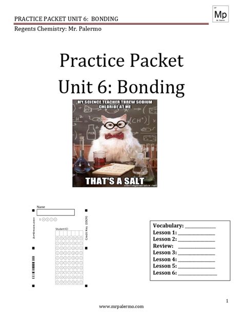 Practice Packet Unit 6: Bonding - Mr. Palermo's Flipped Chemistry … - wintechmobiles.com