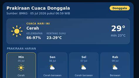 Prakiraan Cuaca Perairan Donggala - Palu - Cuaca Maritim - BMKG - raincitystudios.com