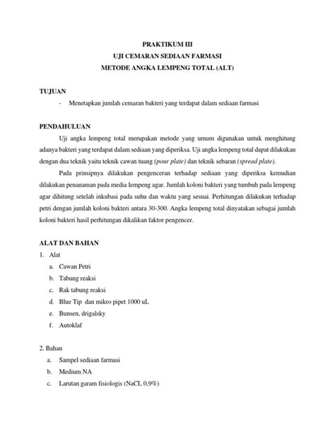 PRAKTIKUM III - Institut Teknologi Bandung - muktibox.com