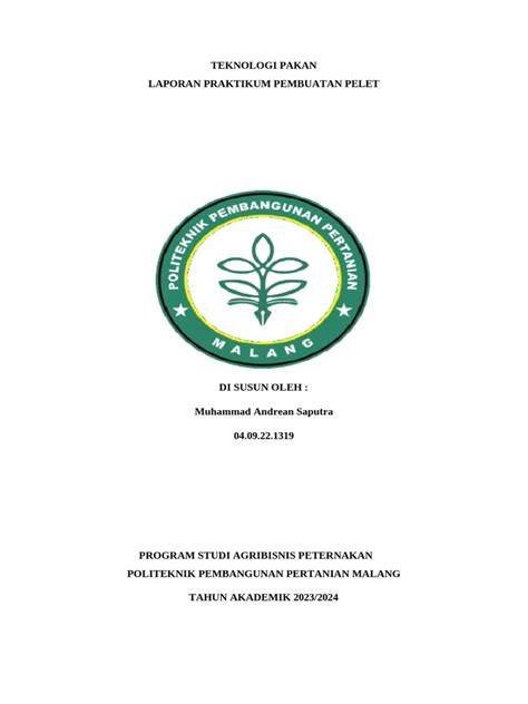 Praktikum Pembuatan Pelet Ternak | PDF - Scribd - raincitystudios.com