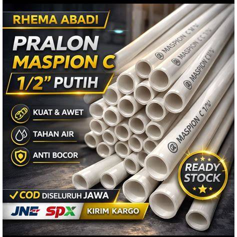 Pralon Pvc Pipa Air MASPION C 1/2" inch Putih … - raincitystudios.com