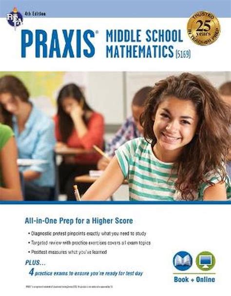 Read Praxis Middle School Mathematics 5169 Book  Online By Stephen Reiss