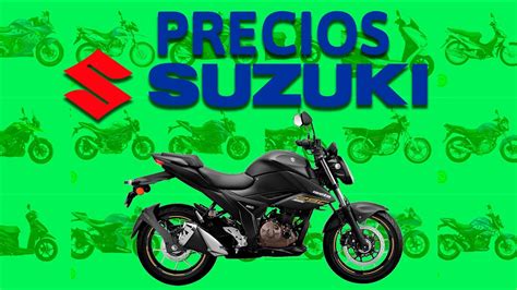 PRECIOS de todas las motos SUZUKI en el 2024 - YouTube